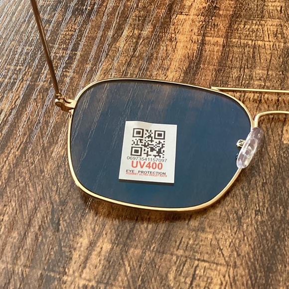 DRAGOS Blue Mirrored Aviator Sunglasses NEW - Picture 3 of 4